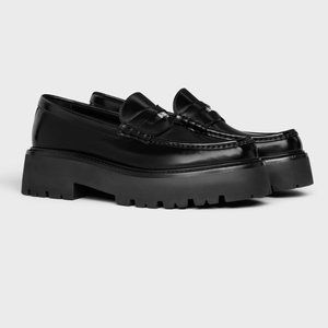 CELINE Bulky Penny Chunky Loafer in Black Size 39